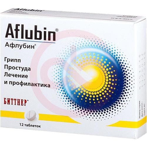 Афлубин таблетки подъязычные гомеопатические №12