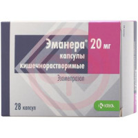 Эманера капсулы кишечнорастворимые 20мг №28