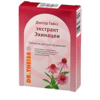 Доктор тайсс экстракт эхинацеи таблетки для рассасывания 2500мг №24 (60г)