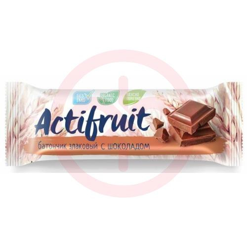 Актифрут батончик-мюсли 24г злаковый шоколад