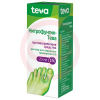 Нитрофунгин-тева раствор для наружного применения 1% 25мл