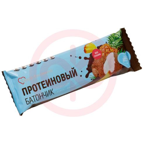 Сердце континента батончик протеиновый 40г кокос-ананас в шокол глазури