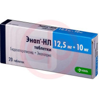 Энап-нл таблетки 12.5мг + 10мг №20