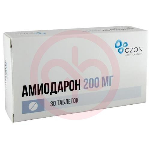 Амиодарон таблетки 200мг №30 Амиодарон таблетки 200мг №30