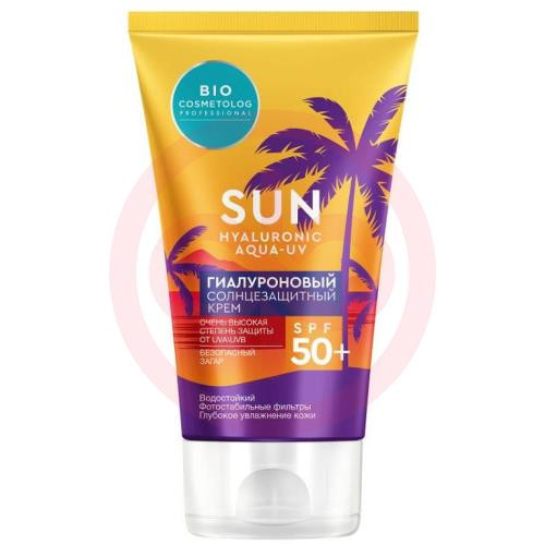 Био косметолог сан гиалурон аква крем для тела 150мл с/защит spf-50