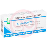 Аллафорте таблетки пролонгированного действия 25мг №20