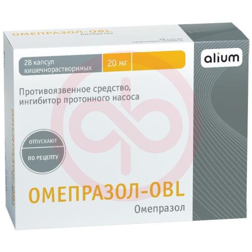 Омепразол-obl капсулы 20мг №28
