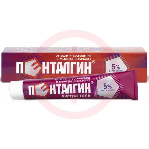 Пенталгин экстра-гель гель для наружного применения 5% 50г Пенталгин экстра-гель гель для наружного применения 5% 50г