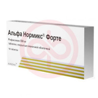 Альфа нормикс форте таблетки покрытые пленочной оболочкой 550мг №14
