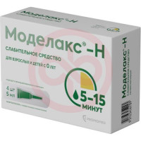 Моделакс-н раствор ректальный 5мл №4