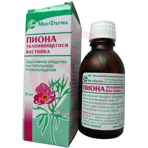 Пиона уклоняющегося  настойка 25мл