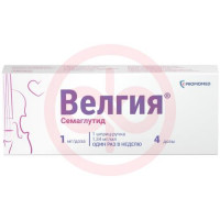 Велгия раствор для подкожного введения 1мг/доза 3мл /в комплекте с иглами-5 шт/