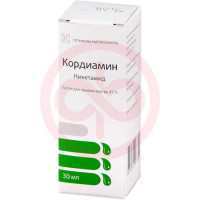 Кордиамин капли для приема внутрь 250мг/мл 30мл